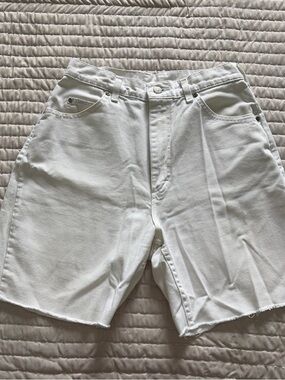 Vintage Lee White Denim Shorts